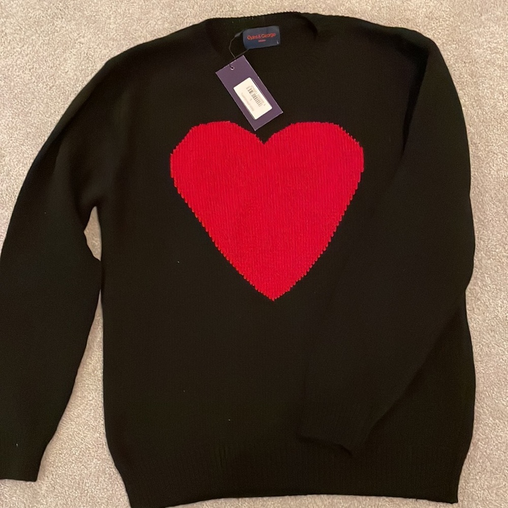 Gyles and George Heart Sweater